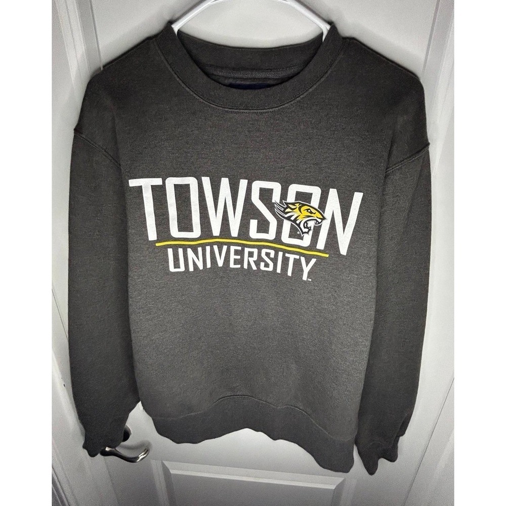 Vintage Y2k Towson University Graphic Jansport Crewneck Sweatshirt Sz Mens Small